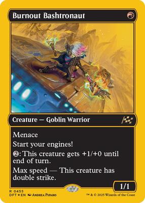 Burnout Bashtronaut (First-Place Foil) card from Aetherdrift