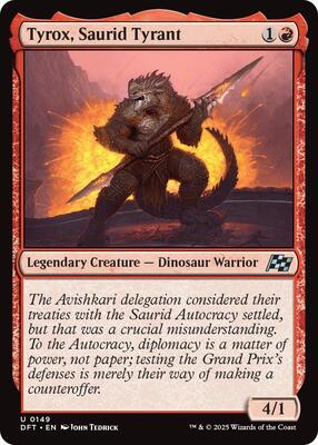 Tyrox, Saurid Tyrant card from Aetherdrift