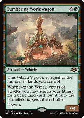 Lumbering Worldwagon card from Aetherdrift