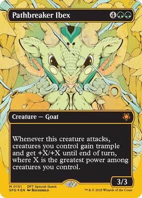Pathbreaker Ibex (Borderless) (First-Place Foil) card from Special Guests