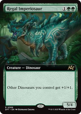 Regal Imperiosaur (Extended Art) card from Aetherdrift