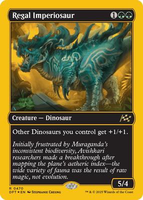 Regal Imperiosaur (First-Place Foil) card from Aetherdrift
