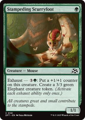 Stampeding Scurryfoot card from Aetherdrift