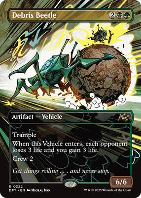 Debris Beetle (Borderless) card from Aetherdrift