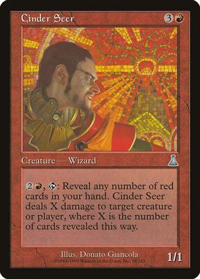 Cinder Seer card from Urza's Destiny