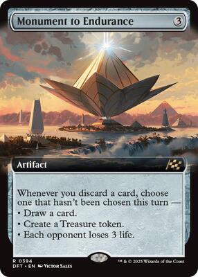 Monument to Endurance (Extended Art) card from Aetherdrift
