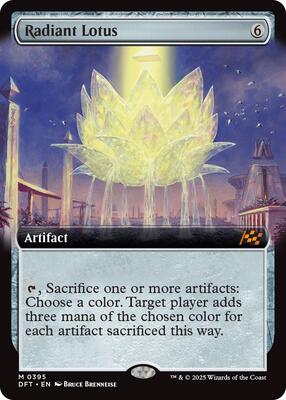 Radiant Lotus (Extended Art) card from Aetherdrift