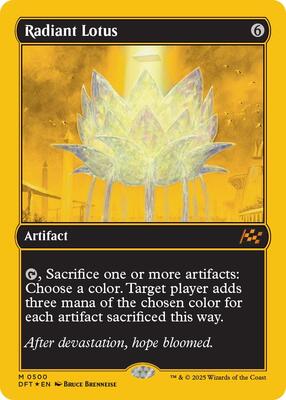 Radiant Lotus (First-Place Foil) card from Aetherdrift