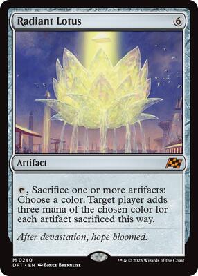 Radiant Lotus card from Aetherdrift