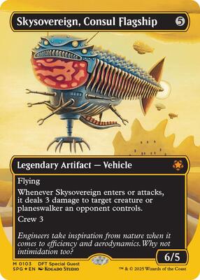 Skysovereign, Consul Flagship (First-Place Foil) card from Special Guests