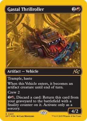 Gastal Thrillroller (First-Place Foil) card from Aetherdrift