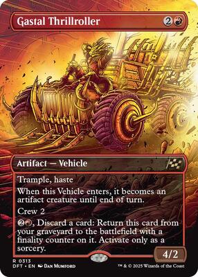 Gastal Thrillroller (Borderless) card from Aetherdrift