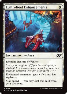 Lightwheel Enhancements card from Aetherdrift