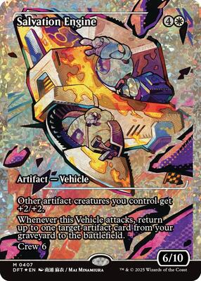 Salvation Engine (Showcase) (Fracture Foil) card from Aetherdrift