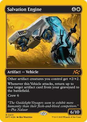 Salvation Engine (First-Place Foil) card from Aetherdrift