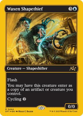 Waxen Shapethief (First-Place Foil) card from Aetherdrift