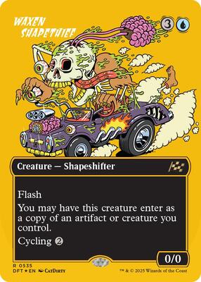 Waxen Shapethief (Borderless) (First-Place Foil) card from Aetherdrift