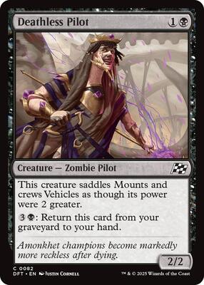 Deathless Pilot card from Aetherdrift