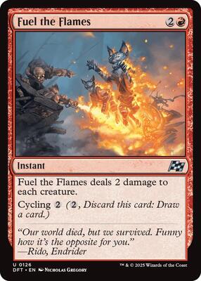 Fuel the Flames card from Aetherdrift