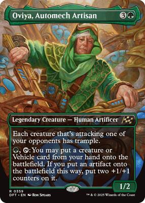 Oviya, Automech Artisan (Borderless) card from Aetherdrift