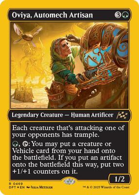 Oviya, Automech Artisan (First-Place Foil) card from Aetherdrift