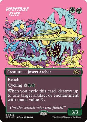 Webstrike Elite (Borderless) card from Aetherdrift