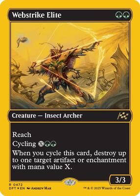 Webstrike Elite (First-Place Foil) card from Aetherdrift