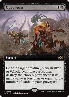 Quag Feast (Extended Art) card from Aetherdrift