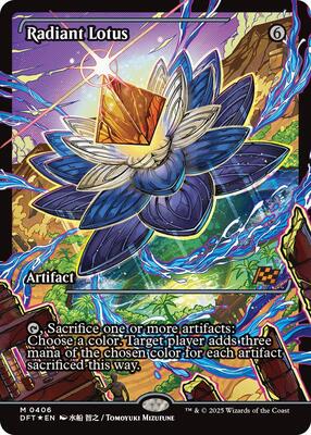 Radiant Lotus (Showcase) card from Aetherdrift