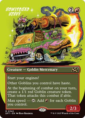 Howlsquad Heavy (Borderless) card from Aetherdrift