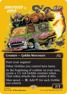 Howlsquad Heavy (Borderless) (First-Place Foil) card from Aetherdrift