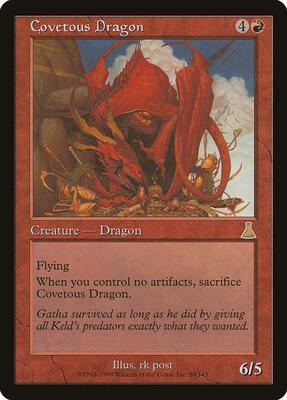 Covetous Dragon card from Urza's Destiny