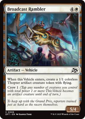 Broadcast Rambler card from Aetherdrift