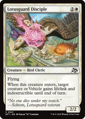 Lotusguard Disciple card from Aetherdrift