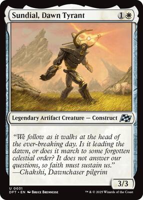 Sundial, Dawn Tyrant card from Aetherdrift