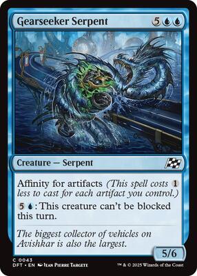 Gearseeker Serpent card from Aetherdrift