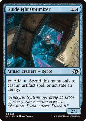 Guidelight Optimizer card from Aetherdrift