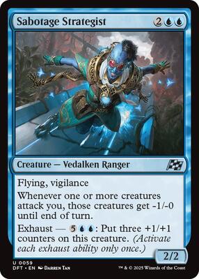 Sabotage Strategist card from Aetherdrift