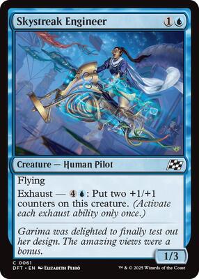 Skystreak Engineer card from Aetherdrift
