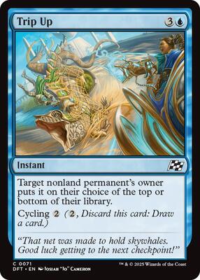 Trip Up card from Aetherdrift
