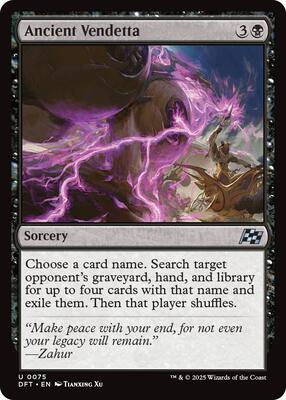 Ancient Vendetta card from Aetherdrift