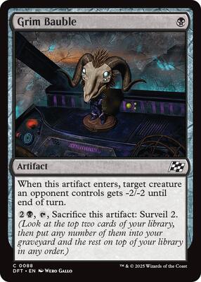 Grim Bauble card from Aetherdrift