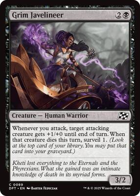 Grim Javelineer card from Aetherdrift