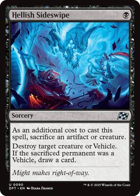 Hellish Sideswipe card from Aetherdrift