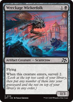 Wreckage Wickerfolk card from Aetherdrift