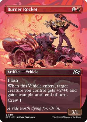 Burner Rocket (Borderless) card from Aetherdrift