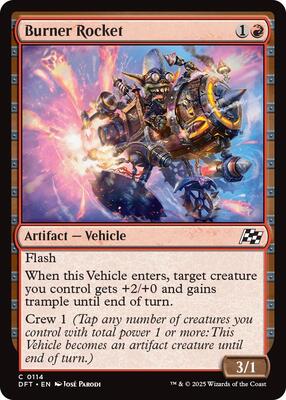 Burner Rocket card from Aetherdrift