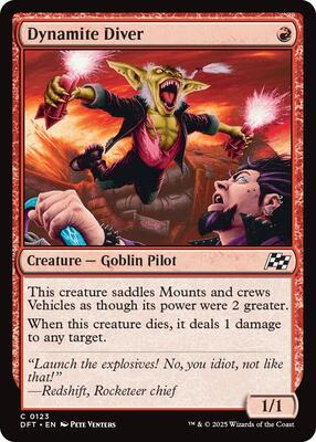 Dynamite Diver card from Aetherdrift