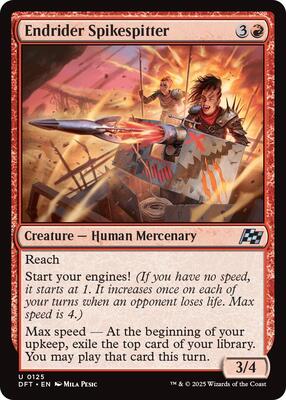 Endrider Spikespitter card from Aetherdrift