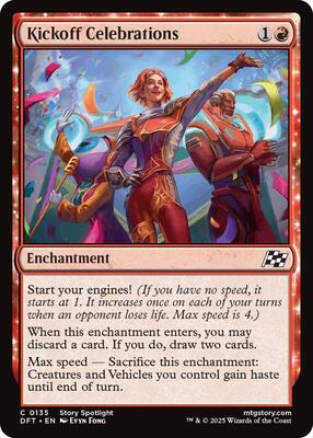 Kickoff Celebrations card from Aetherdrift